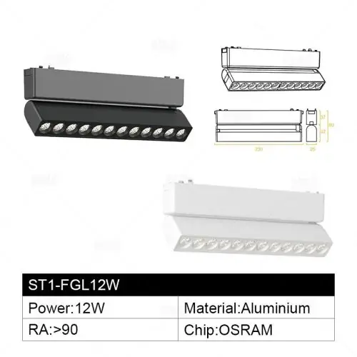 F-Réglette LED 12 W