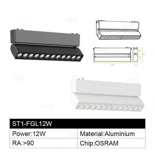 F-Oprawa rastrowa 12 W