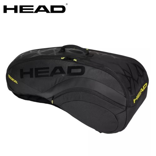 Imagen de Paquete de 6 bolsas de Tenis HEAD genuinas Radical 25 aniversario edición limitada Mochila para raquetas Tenis bolsa para raquetas Tenis de gran capacidad
