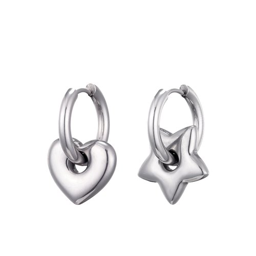 Heart Star Silver