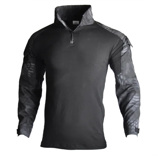 Zwart python shirt