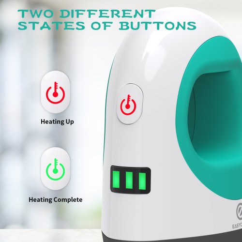 Image of Mini Heat Press Machine with 4.33 x 2.67 Inch Ceramic-Coated Plate – Compact Design for Customizing Shoes, Stuffed Animals, and Small Items