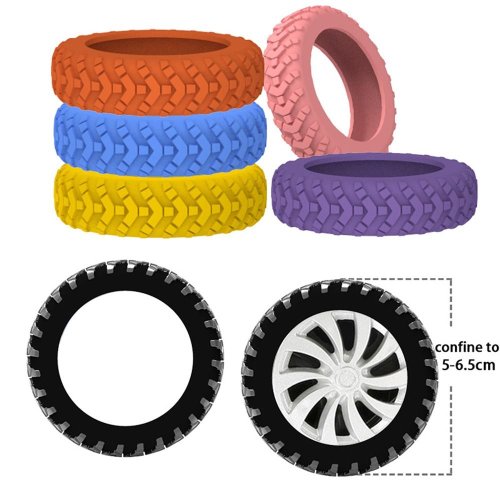Image of 8PCS/Set Suitcase Wheels Protection Cover with Silent Sound Silicone Trolley Box Casters Cover Travel Luggage Caster Shoes