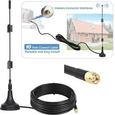 Image de Câble d'extension WiFi 10dBi - Boostez votre signal en un clin d'œil
