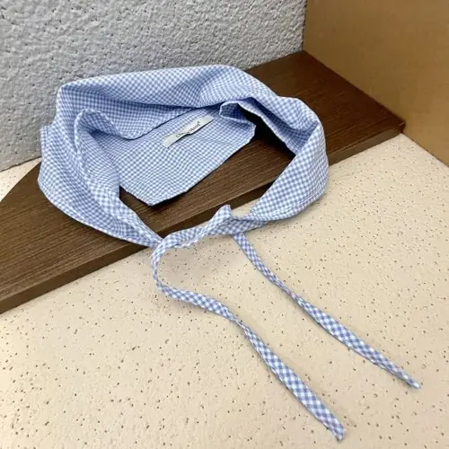 Image de Bandana élastique bohème rouge, bandeau réglable doux pour cheveux