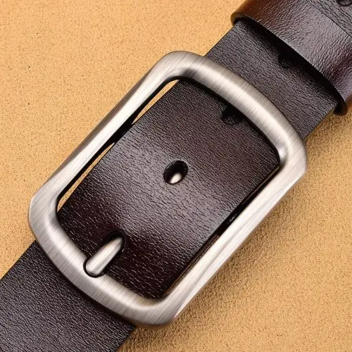 Image de Ceinture en Cuir Véritable Homme - Style Décontracté & Affaires
