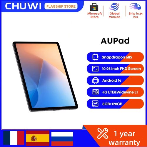 Immagine di Tablet Chuwi AUPAD Android 14 - 10.95" FHD 2K, 8GB RAM, 128GB ROM