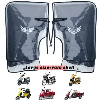 Image de Gants de Moto Hiver Chauffants - Protection Vent & Pluie