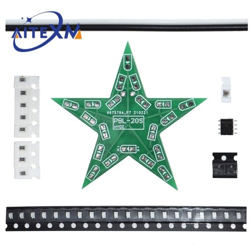 Image de Kit Bricolage Étoile LED Respirante - Soudage & Noël