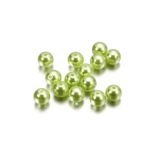 Image de Perles Acrylique Beige - Création de Bracelets Artisanaux