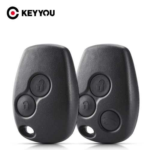 Imagen de Funda protectora para llave de coche de 2 botones compatible con Renault Megane, Modus, Espace, Laguna, Duster, Logan, Dacia Sandero, Fluence, Clio, Kangoo – Carcasa sin hoja