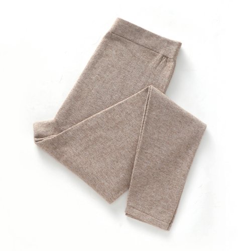 Afbeelding van Warm Gebreide Wolle Legging voor Dames - Effen Kleur, Comfortabel en Stijlvol voor Herfst en Winter