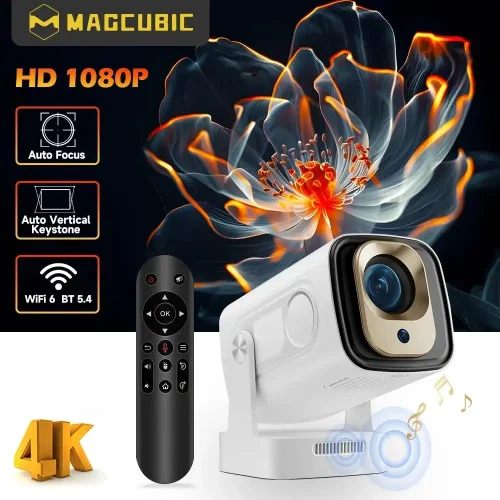 Zdjęcie Projektor Mini 4K z Autofokusem i Android 11 – Idealny do Domowego Kina