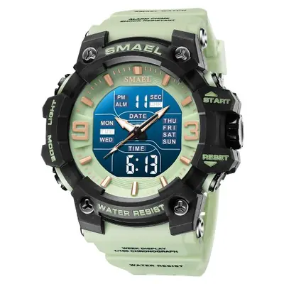 Image de Montre Militaire Homme Étanche - Double Temps & Réveil Numérique