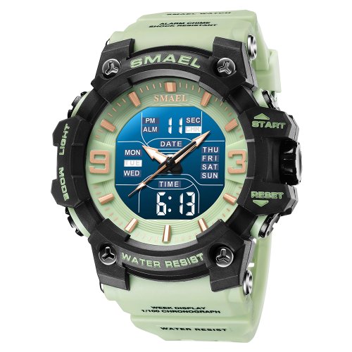Immagine di Orologio Militare Digitale da Uomo con Doppio Fuso Orario