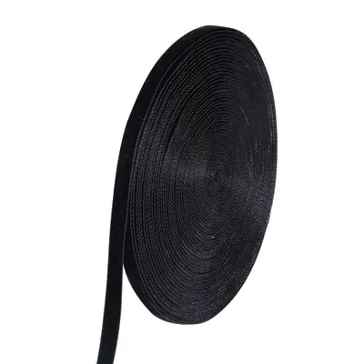 Image de Ruban Velours Noir - 5 à 10 Yards