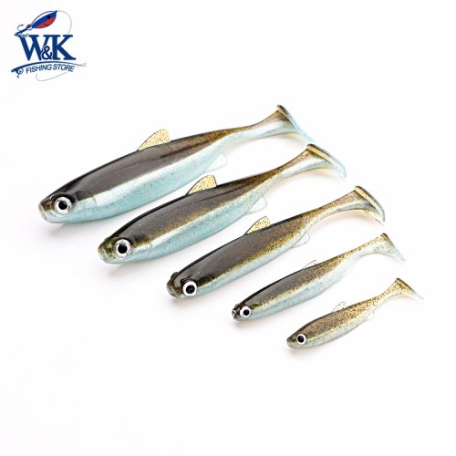 Image of 2024 Premium Soft Bait Swimbaits with 3D Eyes and Jig Head Rig – Realistic 5-Size Fishing Lures for Pike, Zander, Snook, Perch and More