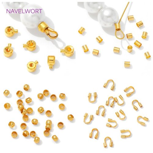 Image de Perles à Sertir Or 18 Carats - Accessoires Bijoux DIY