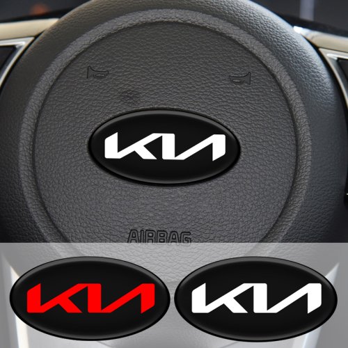 Afbeelding van Stuurwiel Centrumsticker voor Kia K2, K3, K5, Rio, Soul en Sportage – Auto Interieur Decoratie Accessoire