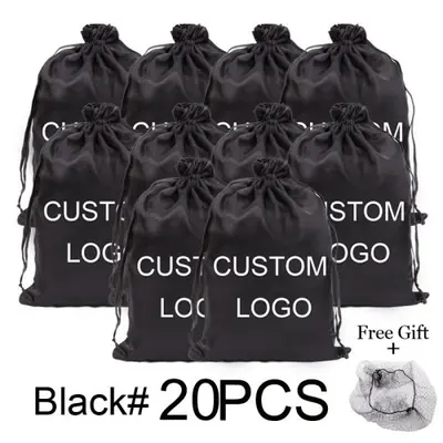Image de Sac de Rangement en Satin pour Perruques & Extensions