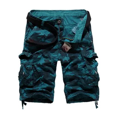 Image de Cargo Shorts Camouflage Homme - Style Militaire Été 2025