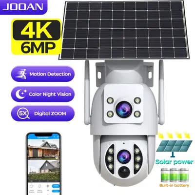 Image de Caméra Sécurité Solaire 4K Double Objectif