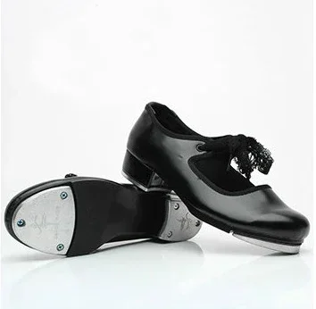 Immagine di Scarpe da Ballo Jazz per Donne e Ragazze - Stile Classico con Tacco