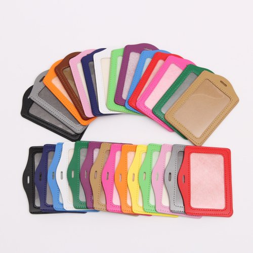 Zdjęcie 1PC Kobiety Mężczyźni Wiele kolorów Etui na karty Etui na karty Pu Leather Biuro Employee Bus ID Szpital Pielęgniarka Student Etui na karty posiłków