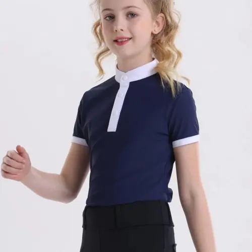 Image de T-Shirt Équestre Enfant - Séchage Rapide & Élastique