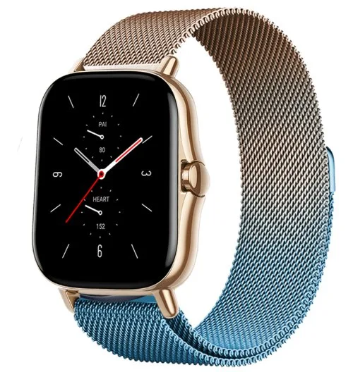 Roze goud blauw
