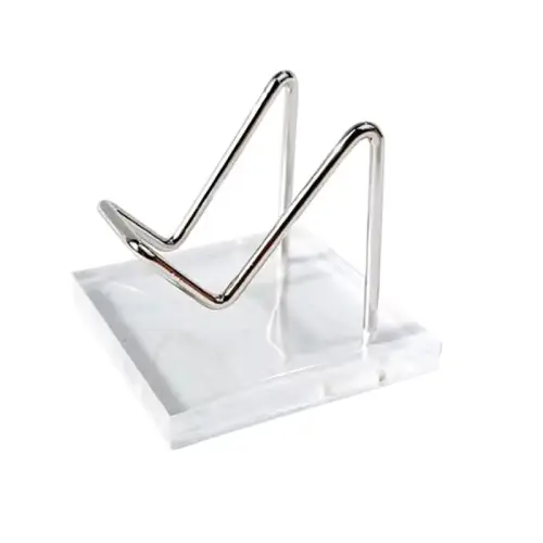 Image de Présentoir Élégant en Métal & Acrylique pour Bijoux en Cristal