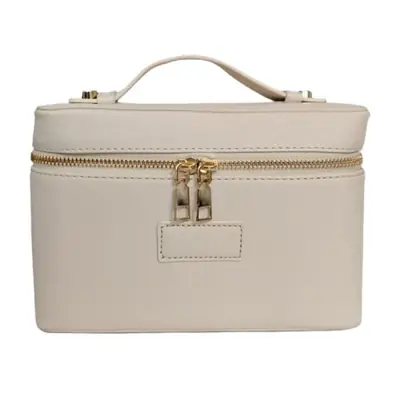 Image de Trousse de Toilette de Voyage en Cuir Saffiano - Personnalisable
