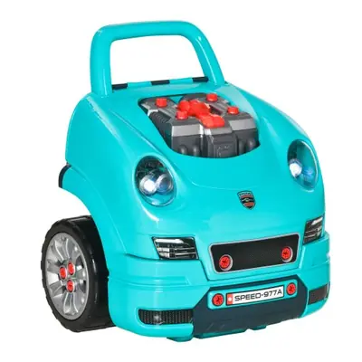 Camion Jouet avec Moteur - 61 Pièces Turquoise
