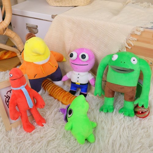 Afbeelding van 28 cm Lachende Vrienden Pluche Mr. Kikker - Gevulde Knuffel Speelgoed voor Kinderen, Kawaii Decoratiepop & Leuke Geschenkidee