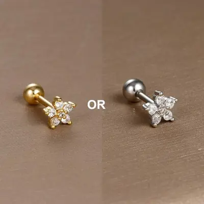 Image de Piercing Cartilage Zircon - Élégant & Hypoallergénique