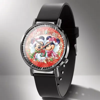Image de Montre Minnie Mouse pour Enfants - Cadeau Mignon & Coloré