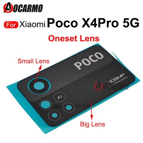 Imagen de Lente Trasera de Repuesto para Xiaomi Poco X4 Pro 5G