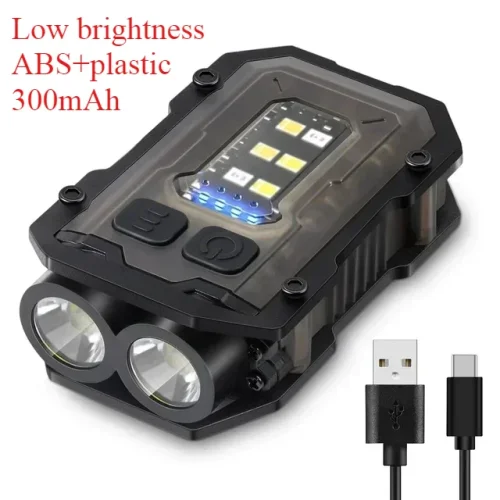 Afbeelding van Multifunctionele COB-zaklamp Superheldere krachtige zaklamp LED Linterna COB Draagbare clip-on noodzaklampen