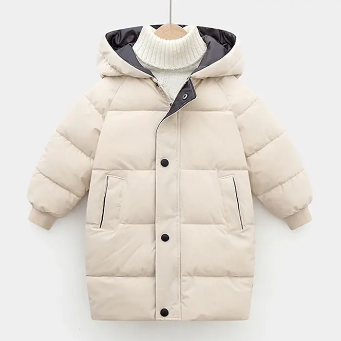 Image de Parka Hiver Enfant - Chaude & Épaisse avec Capuche et Col Fourrure