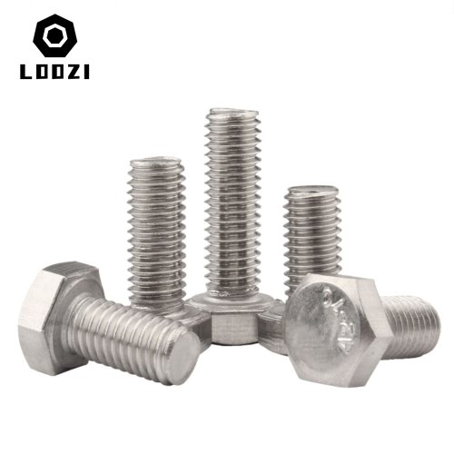 Imagen de Tornillos de Cabeza Hexagonal en Acero Inoxidable AISI 304 - Variedad de Tamaños M3 a M12, Rosca Completa, Norma DIN933 - Paquete de 2, 5, 10 o 20 Unidades