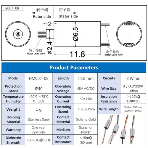 (8CH 1A) OD6.5mm