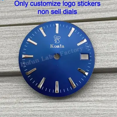 Image de Sticker Logo Montre Personnalisé 3D Doré & Argenté