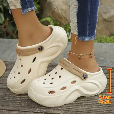 Image de Sabots Femme Plateforme Épaisse - Sandales Été Confortables