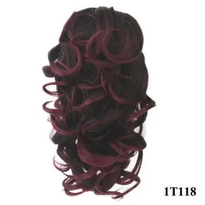 Image de Extension Cheveux Synthétiques Bouclés - Queue de Poney Noir à Bordeaux