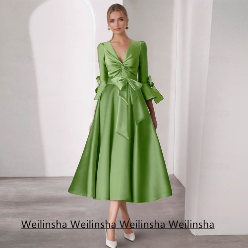 Imagen de Vestido Verde Manzana para Madre de la Novia