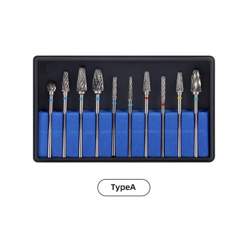 Immagine di Kit di trapani dentali in metallo duro BAISTRA da 10 pezzi/scatola HP 2,35 mm 135 ℃   Strumento per ...