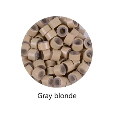 Image de Micro Anneaux Silicone 5mm - 1000 Pièces pour Extensions de Cheveux
