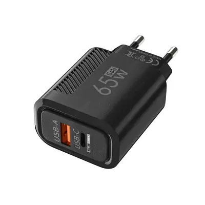 Image de Chargeur USB-C 65W Rapide - QC3.0 pour iPhone, Samsung, Xiaomi