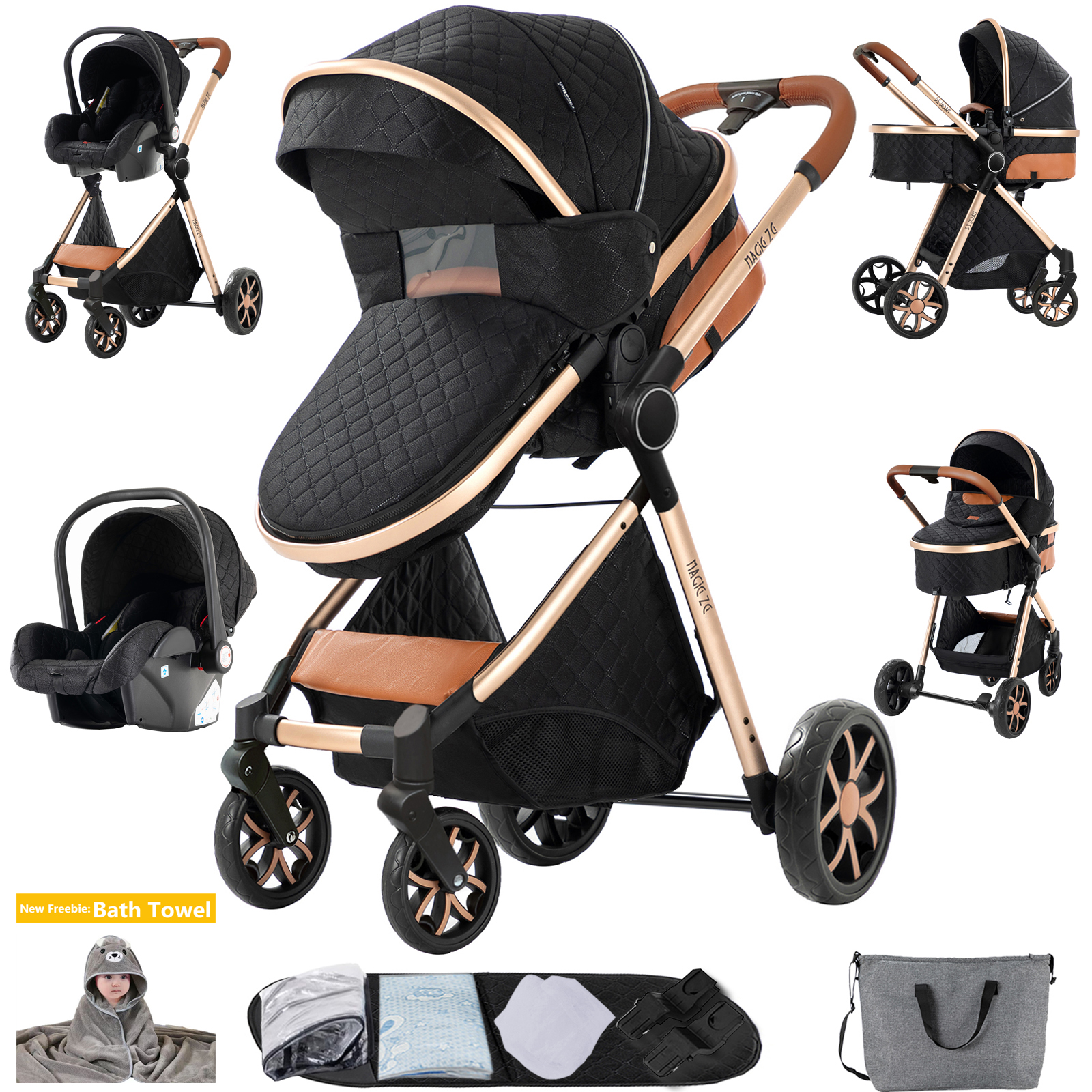 Immagine di Passeggino Leggero 2 in 1 - Design Moderno e Pratico