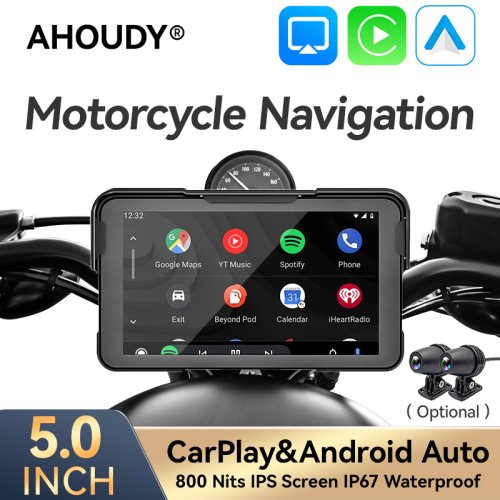 Imagen de Pantalla GPS para Moto con CarPlay y Android Auto